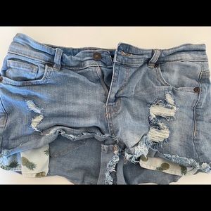 Denim shorts